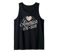 USA 250th Birthday America 1776 2026 Freedom Pride Tank Top
