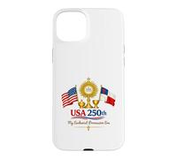 USA 250th Eucharist Era Vintage Flag Design Case for iPhone 15 Plus