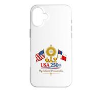 USA 250th Eucharist Era Vintage Flag Design Case for iPhone 16 Plus