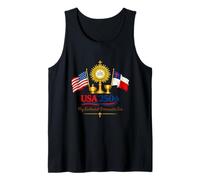 USA 250th Eucharist Era Vintage Flag Design Tank Top