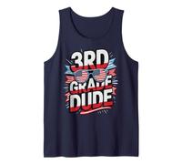 USA 3rd Grade Dude Cool Patriotic Teacher Little Miss Squad Tank Top