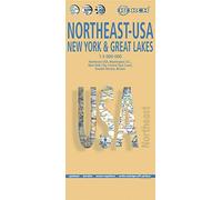 USA 5 NE, NY and Great Lakes: Northeast USA, Central East Coast, Washington D.C., New York City, Greater Boston, Boston (Borch Map)