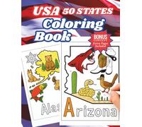 USA 50 States Coloring Book