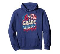 USA 6TH GRADE VIBES Bruh We Back 250 Years Teacher Bruh We Pullover Hoodie