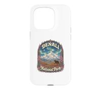 USA Alaska Aurora Vintage Denali National Park Case for iPhone 15 Pro