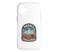 USA Alaska Aurora Vintage Denali National Park Case for iPhone 16 Plus