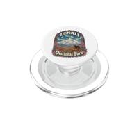 USA Alaska Aurora Vintage Denali National Park PopSockets PopGrip for MagSafe
