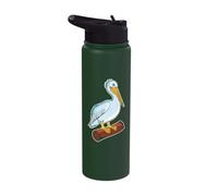 USA America - Animals - American White Pelican Stainless Steel Insulated Water Bottle