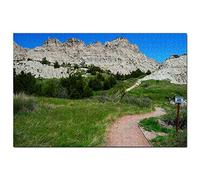 USA America Badland National Park South Dakota Jigsaw Puzzle 1000 Piece Game Artwork Travel Souvenir 52x38cm