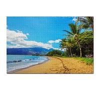 USA America Beach Landscape Hawaii Maui Kihei Jigsaw Puzzle 1000 Piece Game Artwork Travel Souvenir 38x26cm