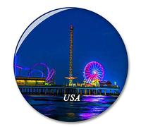 Usa America Bishop's Palace Galveston Fridge Magnet Decorative Magnet Bottle Opener Tourist City Travel Souvenir Collection Gift Strong Refrigerator Sticker