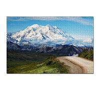 USA America Denali Mountain Alaska Jigsaw Puzzle for Adults 1000 Piece Wooden Travel Gift Souvenir