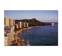 USA America Diamond Head Oahu Honolulu Hawaii Jigsaw Puzzle 300 Piece Game Artwork Travel Souvenir 38x26CM