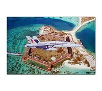 USA America Fort Jefferson Key West Florida Jigsaw Puzzle 100 Piece Game Artwork Travel Souvenir 45.5x35.5CM
