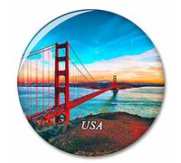 Usa America Golden Gate Bridge San Francisco Fridge Magnet Decorative Magnet Bottle Opener Tourist City Travel Souvenir Collection Gift Strong Refrigerator Sticker