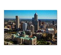 USA America Indianapolis Indiana Skyline Jigsaw Puzzle 500 Piece Game Artwork Travel Souvenir 52x38CM