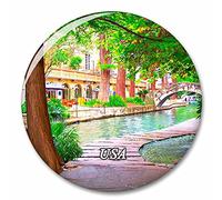 Usa America River Walk San Antonio Fridge Magnet Decorative Magnet Bottle Opener Tourist City Travel Souvenir Collection Gift Strong Refrigerator Sticker