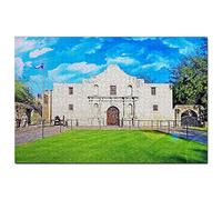 Usa America The Alamo San Antonio Jigsaw Puzzle for Adults 100 Piece Travel Gift Souvenir 45,5x35,5CM