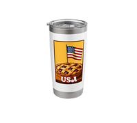 USA American Cherry Pie Stainless Steel Insulated Tumbler