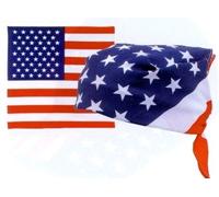 USA American Flag Bandana Scarf - 55 cm x 55 cm - Motorcycle, Biker, Country, Vintage, Fashion