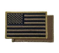 USA American Flag Patch 3” x 2” Tactical Hook and Loop Templar Armoury Military Patch Premium Full Embroidered - Left Side - Gold and Black