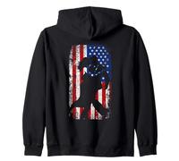 Usa American Flag Salsa Dance Latin Dancer Zip Hoodie