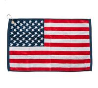 USA American Flag Stars and Stripes Jacquard Golf Towel 16" x 24