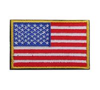 USA American Flag Tactical Embroidery Badge with Hook Loop Fastener, 8x5cm, for Backpack, Hat, Military Accessories