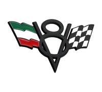 USA American Flag V8 Emblem Sticker Badge Car Head Side Mudguard Rear Boot 3D Metal Emblem Badge Sticker Suitable for