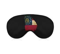 USA American Georgia State Map Sleep Eye Mask Soft Sleep Cover Blindfold Sleeping Mask Cover for Sleep Travel