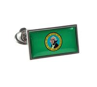 USA American WASHINGTON State Flag Lapel Pin Badge