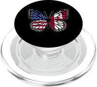 USA and Canada Mix Butterfly Roots Canadian American PopSockets PopGrip for MagSafe