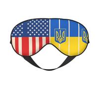 USA and Ukraine Printing Rest Sleep Eye Mask, Soft Eye Mask for Home & Camping, Blocks Light, Comfortable for Most Users