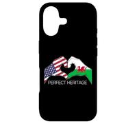 USA and Wales Welsh American Perfect Heritage Heart Case for iPhone 17