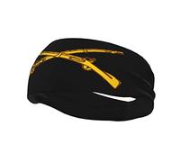 USA - Army Infantry Insignia Headbands Men Women Non Slip Wicking Sports Sweatband for Gym Basketball Yoga Hairbands