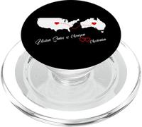 USA & Australia love for 2 countries hearts connection PopSockets PopGrip for MagSafe