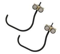 USA Based USA Based Ceiling Bike Hanger 2 Large Hooks for Fat Tire Bike Slide Mount, Sliding Garage Bicycle Storage Heavy Duty Hanging Hook 100lb Limit, Hangers for Storing Bicycles 2-Pack | Black