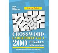 USA Best Crosswords Large Print 4: 200 Puzzles Easy to Hard for Adults with solutions (Large Print USA Best Crosswords)
