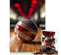 USA Bowling Ball Adult Jigsaw Puzzles 1000 Pieces Brain Agility Easy Enjoyment Secure Join Fine Xmas Gift (38x26cm)