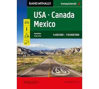 USA - Canada - Mexico Road Atlas 2026/2027 - powered by Rand McNally data (1:400,000 - 1:16,000,000 scale): Straßenatlas mit Spiralbindung, besonders ... by Rand mcNally 1:400k - 1:16 million scale)