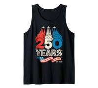 USA Celebration July 4 1776-2026 Retro Aviation Vintage 250 Tank Top