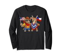 USA Chile Flag Proud Chilean American Roots Chilean Heritage Long Sleeve T-Shirt