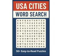 USA Cities Word Search Puzzle Book: 50+ Fun and Challenging Word Searches Featuring Cities Across the United States (6x9 Inches, 110 pages) ... Gift for Vacations and Relaxing Moments