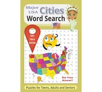 USA Cities Word Search Puzzle Book: Word Searches with Easy to Read Print about Most Populous USA Cities, Travel, Geography and More | 6x9 inches, 100 ... Learning, Vacations, Travel, and More