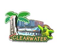 USA Clearwater Magnet Fridge Magnet Wooden 3D Landmarks Travel Collectible Souvenirs Decoration Handmade2