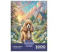USA Cocker Spaniel 1000 Piece Jigsaw Puzzles Fun Challenging Modern Pet Dog for Family Activity Game Perfect for Relaxation Suitable for Children & People Aged 14+ 38x26cm/1000pcs