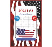 USA Crossword Puzzles: USA Crossword Puzzles with Easy to Read Print about USA, USA Travel, USA States and More | 6x9 inches, 200 pages| 100+ Puzzles ... Gift for Vacations, Holidays and Relaxation