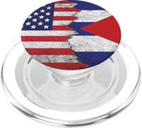 USA & Cuba Flags - United States of America, Cuban PopSockets PopGrip for MagSafe