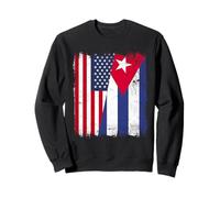 USA Cuba Half Flag American Cuban Heritage Sweatshirt