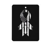 USA Diabetes Awareness Flag Car Air Freshener Hanging Car Incense Chip Diffuser Scented Decor for Car Interior Accessories Black-style